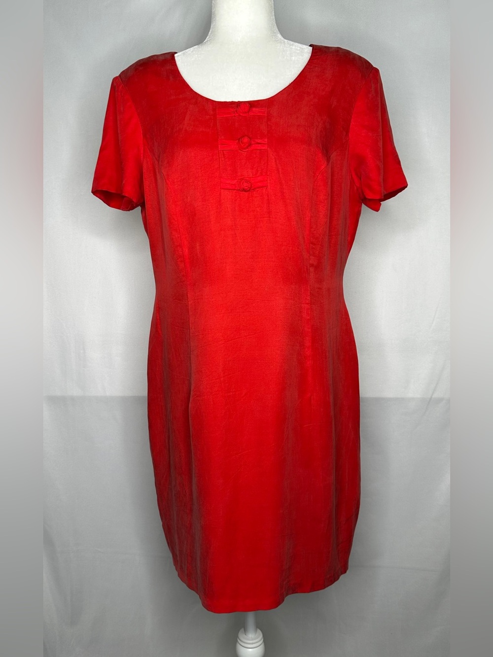 Carole Little Vintage Red Petite Sheath Dress